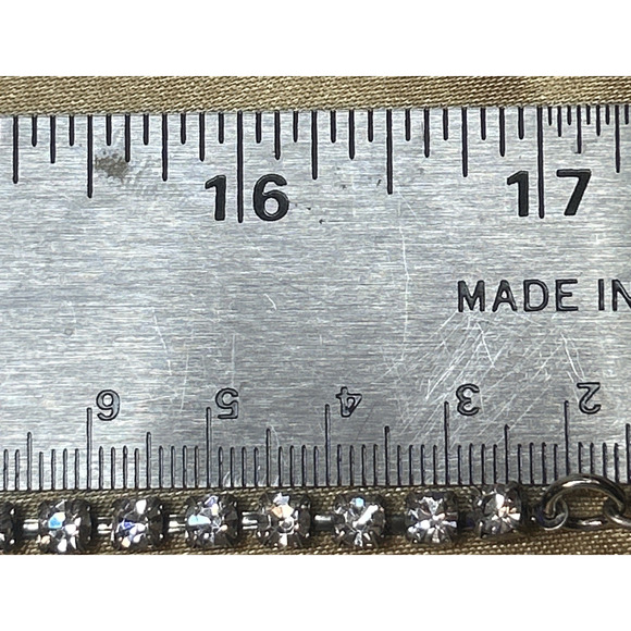 TOVA Rydell Necklace Antique Silver Statement Holiday Sparkle Runway Glam Drop - Picture 6 of 16